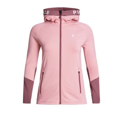 PEAK PERFORMANCE Damen Rider Zip Kapuzenjacke Warm Blush